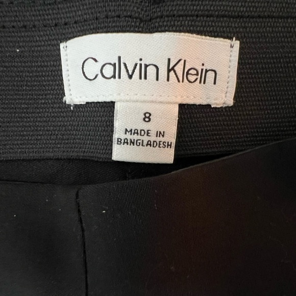 CALVIN KLEIN woman Black High-Waisted stretch Pants/size 8 - Picture 6 of 7